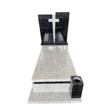 Premium Combo Tombstone: Hubei G623 Durability + Angola Black Luxury 🖤 - 180x80cm