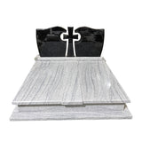 Landscape Stone & Indian Black Headstone - 180x180cm